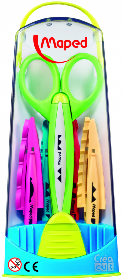 Фото - Ножиці для творчості, 5 змінних лез, у футлярі, дисплей, асорті (уп.8) 38496 Фото - Ножиці для творчості, 5 змінних лез, у футлярі, дисплей, асорті (уп.8) 38496