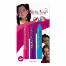 Фото - Набір олівців для гриму 'Принцеса', 3кол., GRIM TOUT 36721