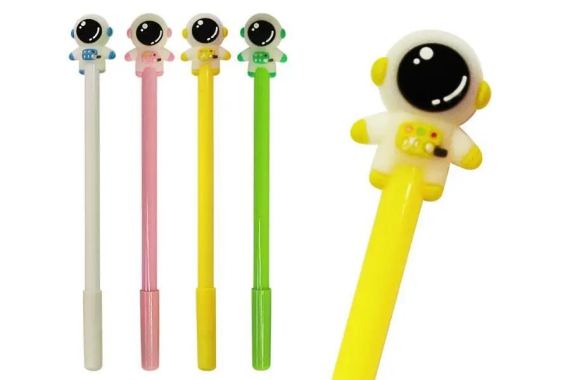 Фото - Ручка гелева синя 0,38мм, Космонавт 12шт./уп. 63730