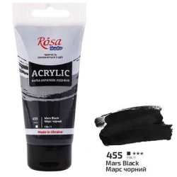 Фарба акрилова, Марс чорний, 75 мл, ROSA Studio