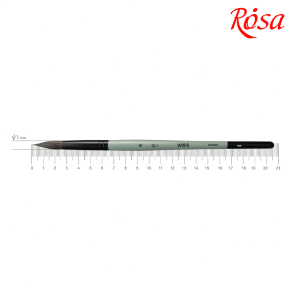 Фото - Єнот круглий, OASIS 188, № 8, к.р. пензель ROSA 52373 Фото - Єнот круглий, OASIS 188, № 8, к.р. пензель ROSA 52373