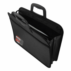 Фото - Портфель А4 на блискавці, на 2 відділення, чорний 29384 Фото - Портфель А4 на блискавці, на 2 відділення, чорний 29384