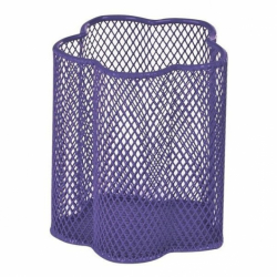 Фото - Підставка для ручок 'квітка' 90х90х100мм, металева, фіолетовий 9292