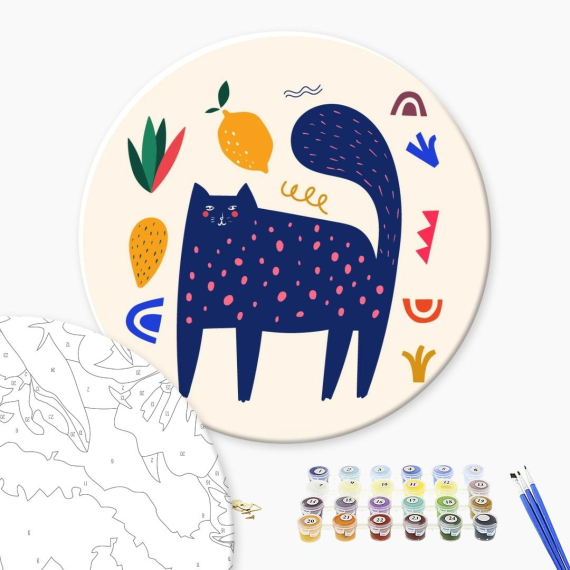 Фото - Картина за номерами: Синій мур (Розмір L), 40 см 63908 Фото - Картина за номерами: Синій мур (Розмір L), 40 см 63908