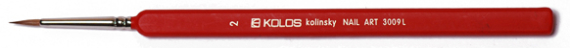 Фото - Колонок круглий, Nail art 3009L, № 4/0, к.р. пензель KOLOS 24187