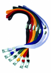 Шнур для підвісного бейджу, 45 см, жовт., 4340, Scholz