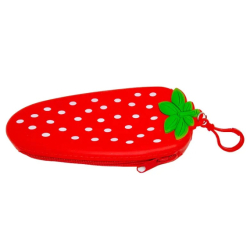 Пенал силіконовий "полуничка" 19*9,5см