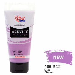 Фарба акрилова, Лілова, 75 мл, ROSA Studio