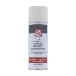 Лак покривний акриловий для живопису, Глянцевий (114), аерозоль 400мл, Royal Talens