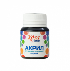 Фото - Акрил для декору *17, Чорний, глянцевий, 20 мл, ROSA Studio 39040