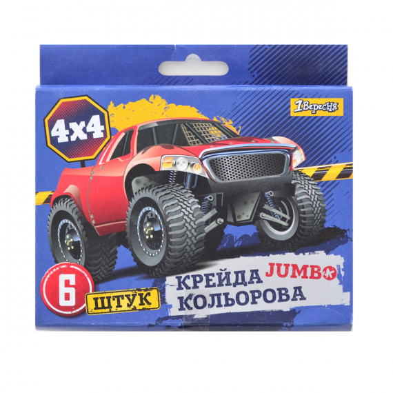 Фото - Мел цветной JUMBO, 6 шт. 'Off-Road' 38364