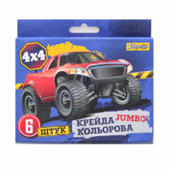 Фото - Мел цветной JUMBO, 6 шт. 'Off-Road' 38364