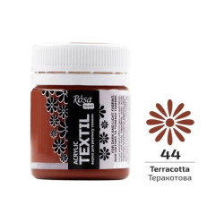Фото - Фарба акрилова для тканин, 44 Теракотова, 20мл, ROSA Talent 63889