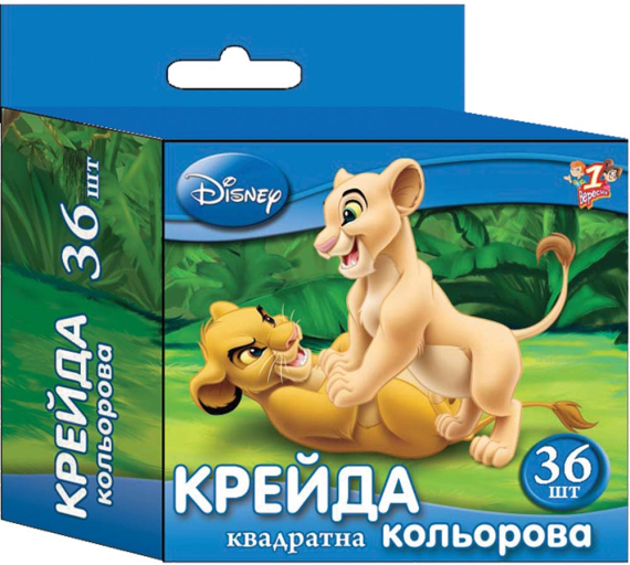 Фото - Крейда кольорова 36 шт., квадратна 17683 Фото - Крейда кольорова 36 шт., квадратна 17683