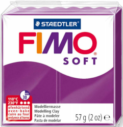 Фото - Пластика Soft, Фіолетова, 57г, Fimo 47264