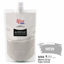 Фарба акрилова,200 мл, Сіра тепла, ROSA Studio