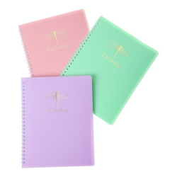 Зошит на пружині FAVOURITE, PASTEL, В5, 80 арк., клітинка, пласт. обкладинка, бузков