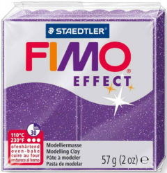 Фото - Пластика Effect, Фіолетова з блискітками, 57г, Fimo 47240 Фото - Пластика Effect, Фіолетова з блискітками, 57г, Fimo 47240