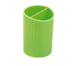 Фото - Стакан для ручек круглый на два отделения, салатовый ZiBi 9313