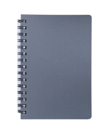 Книжка записн. на пруж. &quot;STATUS&quot; А6, 80арк.,кл., пластик.обкл., графіт