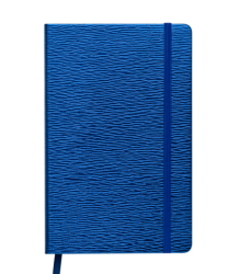 Фото - Блокнот діловий INGOT 125x195мм, 80арк., клітинка, обкладинка зі штучної шкіри, синій 57941