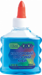 Клей блакитний прозорий на PVA-основі, 88 мл