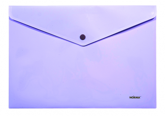 Фото - Папка з кнопкою, непрозор., А4, PР, бузков., 5017, NORMA 44639 Фото - Папка з кнопкою, непрозор., А4, PР, бузков., 5017, NORMA 44639