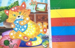 Фото - Книжка 'Геометрична мозаїка з наліпок' МІКС.3 42007 Фото - Книжка 'Геометрична мозаїка з наліпок' МІКС.3 42007