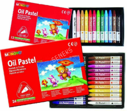 Фото - Пастель олійна дитяча, 12 кол., тригранна, MOPТ-12, MUNGYO 15405