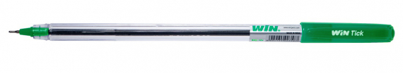 Фото - Ручка масляна WIN 0,7мм TICK зелена (уп.50) 36236