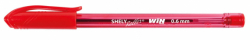 Фото - Ручка масляна WIN 0,7мм SHELLY червона (уп.50) 36237