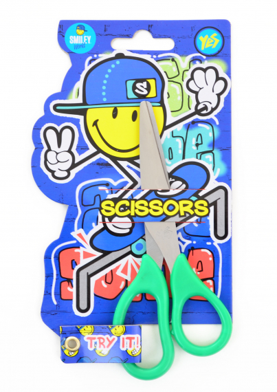 Фото - Ножиці 13см 'Smiley World' (blue) 39535 Фото - Ножиці 13см 'Smiley World' (blue) 39535