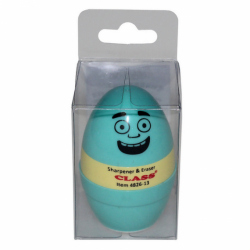 Фото - Точилка з конт.+гумка Faces, бірюз.кол., 4826-13, CLASS 46926