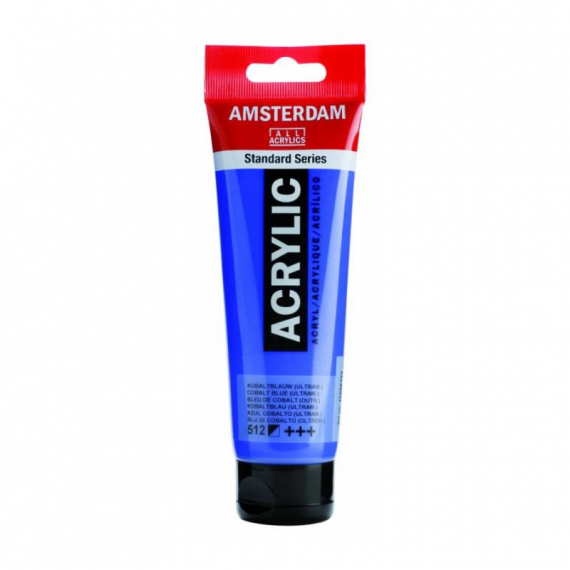 Фото - Фарба акрилова AMSTERDAM, (512) Кобальт синій (ультрамар.), 120 мл, Royal Talens 48595 Фото - Фарба акрилова AMSTERDAM, (512) Кобальт синій (ультрамар.), 120 мл, Royal Talens 48595