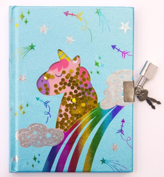 Фото - Блокнот дитячий на замочку з віконцем 178x130mm, 70g, 80 л, Райдужний єдиноріг 56641 Фото - Блокнот дитячий на замочку з віконцем 178x130mm, 70g, 80 л, Райдужний єдиноріг 56641