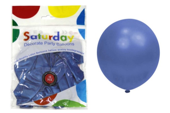 Фото - Кульки перламутрові 12' 2,8 грама 10 шт Сині 12пач/в уп 63986