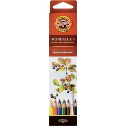 Фото - Олівці кол. аквар. Mondeluz, 6 шт. 46904 Фото - Олівці кол. аквар. Mondeluz, 6 шт. 46904