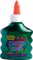 Фото - Клей гліттер зелений на PVA-основі, прозорий, 88 мл 50718