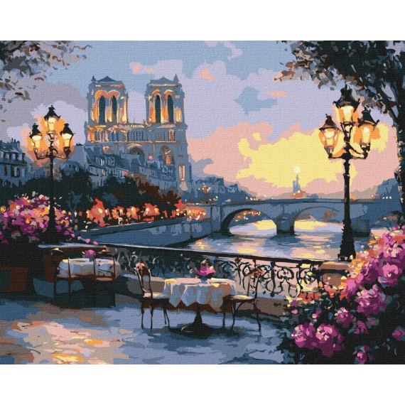 Фото - Картина за номерами:'Французький пейзаж' 40х50см 63912 Фото - Картина за номерами:'Французький пейзаж' 40х50см 63912