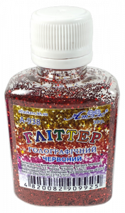 Фото - Блискітки (Гліттер) ГОЛОГРАфічний Червоний 30гр. А-938 1/6 49837 Фото - Блискітки (Гліттер) ГОЛОГРАфічний Червоний 30гр. А-938 1/6 49837