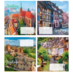 Зошит учнівський повноколірний 36 арк лінія, в асорт 2024 (уп.16/ящ.256)