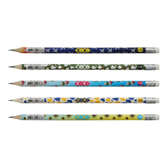 Фото - Олівець графітовий PATRIOT HB, з гумкою, туба 63238