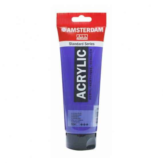 Фото - Фарба акрилова AMSTERDAM, (504) Ультрамарин, 120 мл, Royal Talens 48593