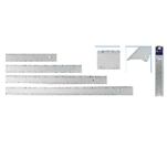 Фото - Лінійка алюмінієва 20см, колір: срібло,   уп,24шт 8678