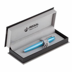 Ручка кульк. в футлярі, блакитна REGAL