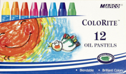 Фото - Пастель олійна 12 кольорів, Bright&Smooth, Marco 34438 Фото - Пастель олійна 12 кольорів, Bright&Smooth, Marco 34438