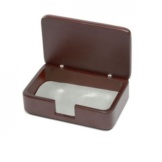 Фото - Дер.контейнер для візиток ,'черв.дер.' BESTAR 30323