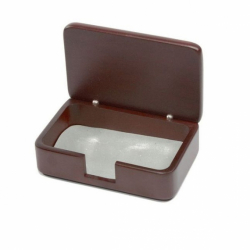 Фото - Дер.контейнер для візиток ,'черв.дер.' BESTAR 30323