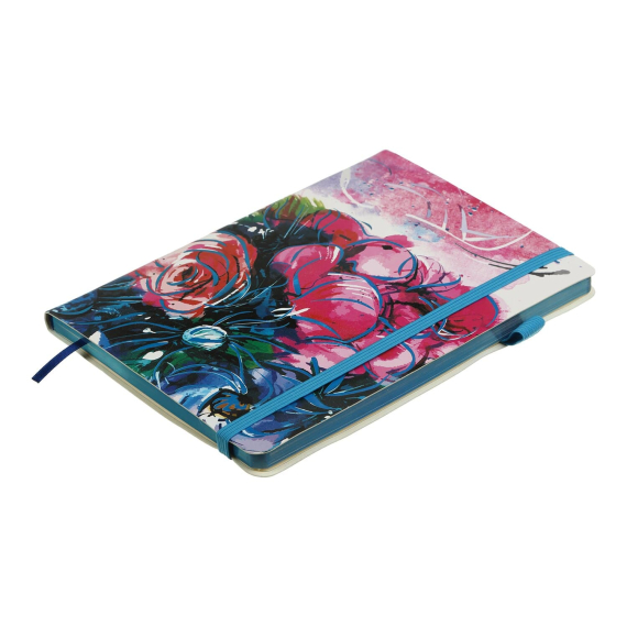 Фото - Скетчбук CHERIE А5, 96л, чистий, обкладинка штучна шкіра, синій 62443 Фото - Скетчбук CHERIE А5, 96л, чистий, обкладинка штучна шкіра, синій 62443