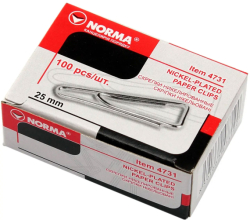 Скрiпки, 25мм, 100шт., трикутнi, 4731, NORMA